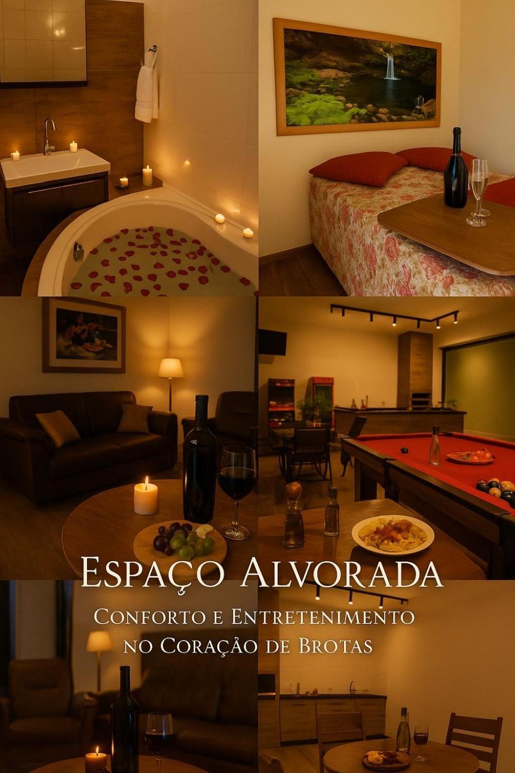 Espaco Alvorada ,Agendamento Das Atividades, Cafe Da Manha ,Banheira E Piscina No Centro Brotas Exterior foto